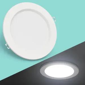 히포 LED 방습 6인치 7인치 겸용 매입등 15w 방습 다운라이트 IP54 욕실등 주방 베란다 조명