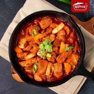 끓임의미학 간편조리 매콤한 바람골 닭갈비 밀키트 500g 2팩/4팩