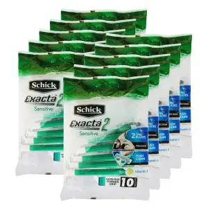 엘지 쉬크 휴대용 면도기 이그젝타2 센서티브 10입 10