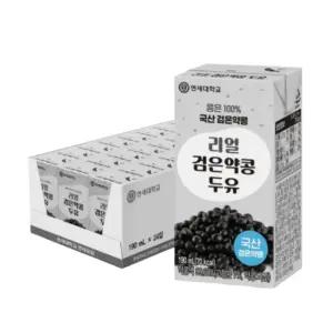 연세두유 리얼 검은약콩 두유 190ml x 72개(팩)