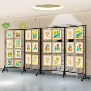 네트망 파티션 가벽 수납장 유치원 전시대 가림막
