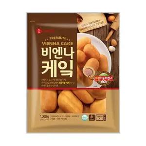 롯데 비엔나케익 1000g x 2개 냉동