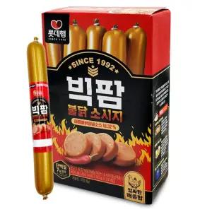 롯데 불닭 소시지 600gx8통 대용량 단체 매운 어린이 간식 안주 소세지 선물