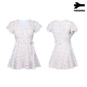 [레노마]여성 셔링 플라워 모노키니 화이트 RN-LS2E874-WH_CA