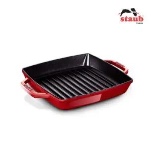 [스타우브] 더블핸들 사각 그릴 23cm 체리