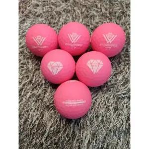 골프공 다이아윙스 M2x 장타 비거리 고반발 볼 무광핑크 6구 (투명케이스 포장) 캔디볼..