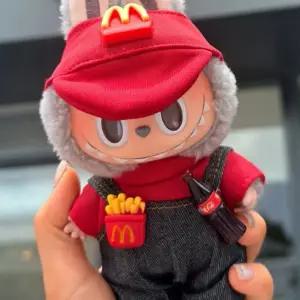 인형옷 라부부키링 라부부 인형 옷 (아르바이트) 17cm 전용 키링 옷입히기 가방 꾸미기 소품