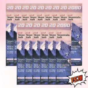 2080 퓨어 마운틴 핑크솔트 치약 120g 15개