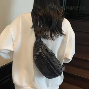 [지아네세탁소] 데님슬링백 백 숄더백 크로스백 데일리백 힙색 메신저백