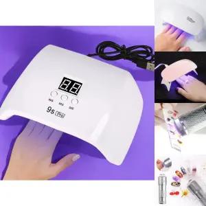 네일아트 디지털 표시 120W 젤램프 학교 학원/UV/램프/네일/셀프/재료/레진/아트/도구/LED/셀프용/휴대용