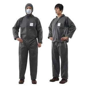가드웨어 일회용 작업복 방진복 SBW-1000 회색 24개입 후드형 원피스 투피스 / 엠텍