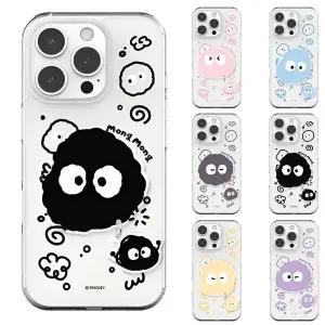 아이폰17 16 15 14 13 12 프로 맥스 정품 몽몽두들 에어범퍼 젤하드 케이스 +그립 톡홀더 세트