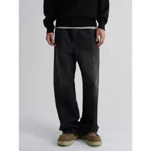 [에잇세컨즈] 빈티지 절개 와이드핏 데님 팬츠  네이비 (425921LPQR)