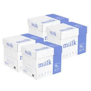 한국제지 밀크 A4용지 복사용지 75g 4박스 10000매