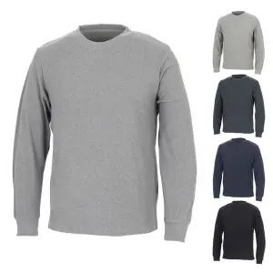 [김영주골프] 겨울 고밀도 양면 후리스 보온 크루넥 남성 기모 티셔츠 DPWMTS35