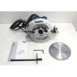 마끼다 판넬 널판지 전기원형톱 고속절단기+톱날세트185mm 작업공구 스킬 합판 자동톱