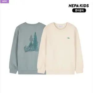 갤러리아 (네파키즈)  KL76001-기모 그래픽 맨투맨(갤러리아타임월드)