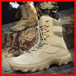 남성용 블랙 전술 부츠 용수철 가을 트레킹 신발 빅 사이즈 47 48 경량 야외 브랜드 전술 스니커즈