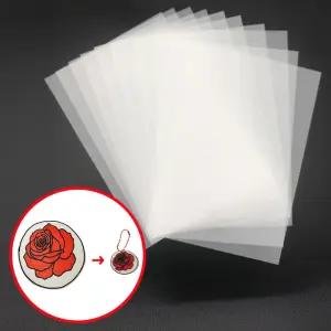 KC인증 반투명 슈링클스 종이 100매 A4 0.3mm 슈리필름 100매 DIY 키링만들기 열수축필름 취미 학교수업