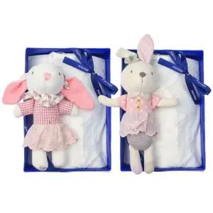 [갤러리아] (쌍둥이출산,태교,저고리세트)호싱배냇저고리두벌+토끼딸랑이세트(A1A-10103SET)