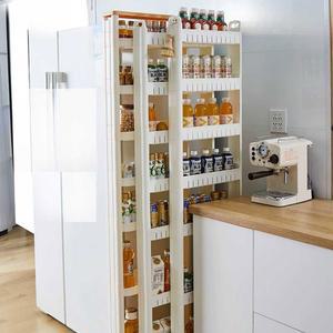 틈새 수납장 키큰 주방 좁은틈 8x43x165 냉장고 7층