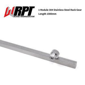 304 스테인리스 스틸 20 CNC 피니언 레일 모듈 기어 부품 스퍼 스트레이트 가능 세트 10MM 구멍 톱니