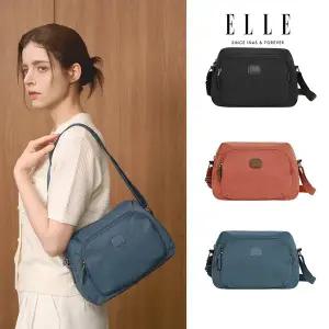[엘르][25년 신상]엘르 여성 나일론크로스백 미니 가방 백 크로스백 카라 사각