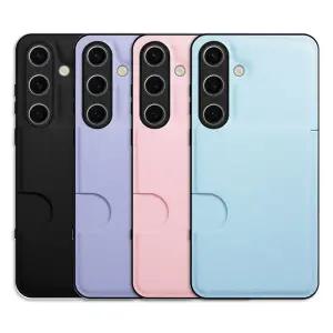 갤럭시 S25 FE NK 카드 수납 파스텔 하드 범퍼 케이스