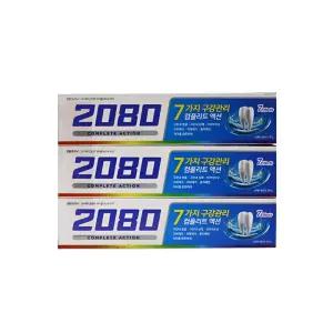 2080컴플리트액션쿨민트향치약 120g 3입