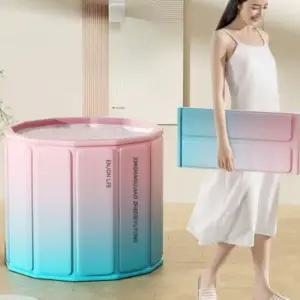 이동 반신욕조 휴대용 소형 반식욕조 미니 간이 목욕통 접이식 가정용 1인 성인 욕조