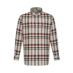 [닥스]기모 폴리혼방 라지체크 셔츠 레귤러핏 베이지___DKW2SHCL135I1