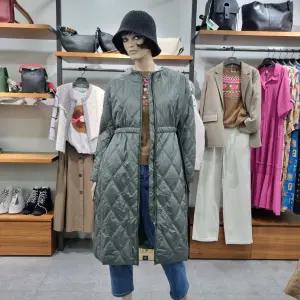 베네통/애플아울렛/허리 스트링 롱 패딩/BAPDF1461