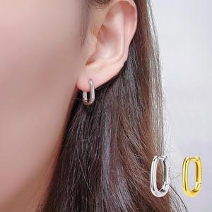 랑데시아 링귀걸이 실버 925 은 골드 금 링 원터치