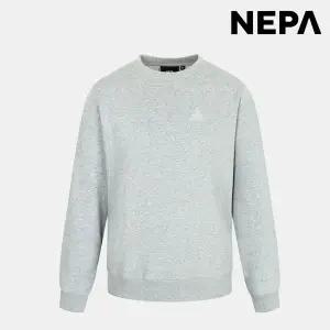 [롯데백화점]네파 공용 겨울 C/P 로고 와펜 기본 루즈핏 기모 맨투맨 7JF5366