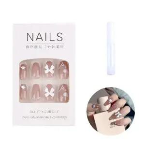 고품질 붙이는 네일팁 Z036 네일재료 간편한네일아트 셀프네일팁 (WE24B50)