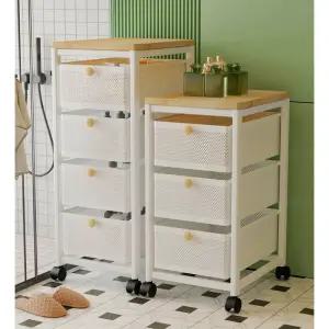 서랍형 바퀴 철제 트롤리 서랍장 이동 원터치 이동식 틈새