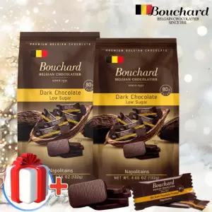 부샤드 다크80 로우 슈가 초콜릿 132g x 2개+(추가 상품 1개) 벨기에 고급 초콜릿 선물 추천