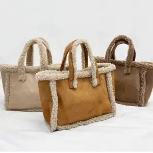 LnD 코제트 무스탕 토트백 크로스백 여성 겨울 퍼가방 데일리 숄더백 파우치