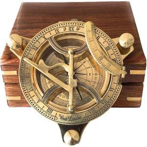 스미지 내비게이션 해상 빈티지 항해용 나침반, 완벽하게 작동하는 타이타닉/로버트 프로스트 시 나침반/선물용 및 홈 데코용 나침반