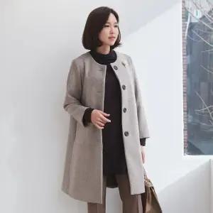 엄마옷 마담4060 다일울노카라코트 데일리 여성 -ZCO2511008-