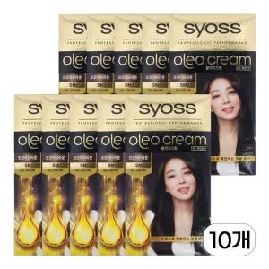 사이오스 올레오 크림 셀프 새치 염색약 5N 코코브라운 10개