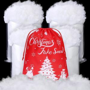 포브스 42온스/1200 G 크리스마스 가짜 눈 장식 인공 구름 장식, 맨틀 빌리지 성탄 트리 전시용 섬유 인조 솜처럼 푹신한 실내 면화