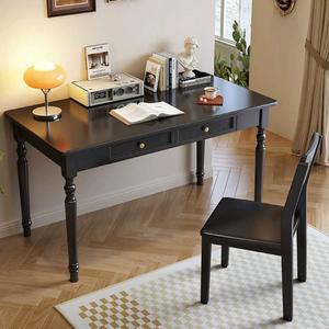 엔틱 책상 원목 우드 원목컴퓨터책상 월넛 회의실 클래식 서재 우드슬랩 책상겸테이블 다이닝