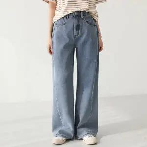 [피핀샵]본딩 기모 사이드 절개 데님 팬츠 710977