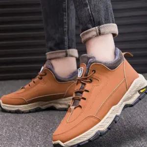 남자 겨울 신발 스웨이드 캐주얼 운동화 남성 겨울 방한화 부츠 아웃도어화 아웃도어 트레킹화 등산화