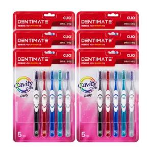 [크리오] 덴티메이트 데일리 캐비티케어 탄력모 칫솔 10입x3세트