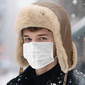 남녀공용 따뜻한 레더 안감퍼 귀달이 오픈클로징 업클로징 스타일 모자 귀마개 방한 라이더 가죽