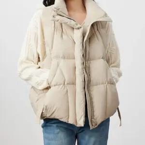 여성 오리털 스탠드넥 베이직 데일리 아우터 간절기 겨울 패션 패딩조끼 반목 베스트