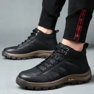 남자 겨울 신발 미드컷 캐주얼 데일리 남자 방한화 발목 캐주얼화 트레킹화 워킹화 트레킹 등산화 패딩