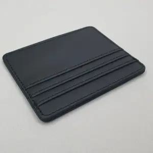 (블랙) 슬림 카드 지갑/가죽/미니/학생/명함/홀더/수납/케이스/다기능/빈티지/신용/파우치/보관/포켓/심플